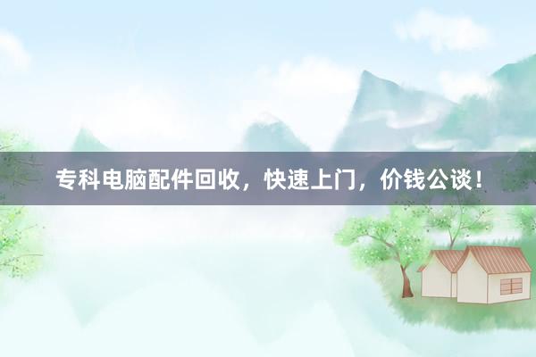 专科电脑配件回收，快速上门，价钱公谈！