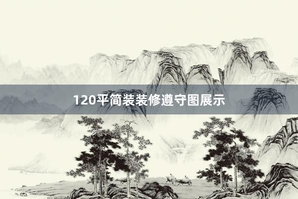 120平简装装修遵守图展示